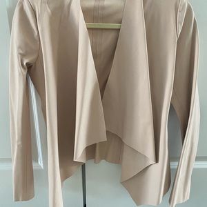 Zara Basic Pleather Light Pink Jacket